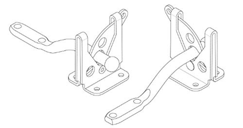 QCAA 304 Stainless Steel Self-Locking Gate Latch, 2-1/8", 2 Pack, Made in Taiwan - color: 304 Stainless Steel (2-1/8"), size: 2 Pack