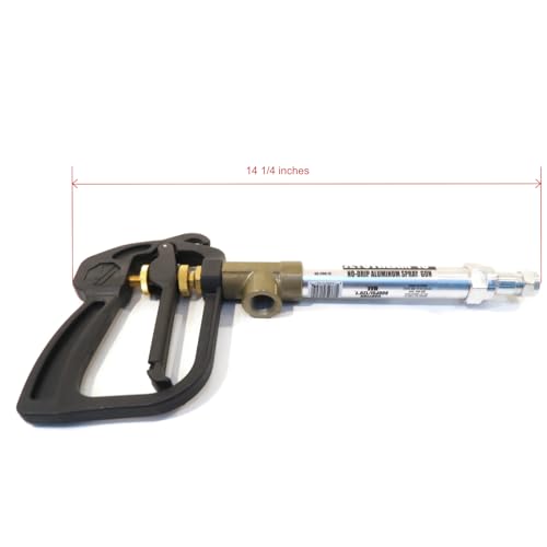 The ROP Shop Jet Stream 13" No-Drip Trigger Spray Gun with Aluminum Barrel, 800 PSI, 8.0 GPM - Industrial & Agricultural Use - size: 13" Jet Stream
