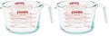 Pyrex 4-Cup Glass Measuring Cup For Baking and Cooking, Dishwasher, Freezer, Microwave, and Preheated Oven Safe, Essential Kitchen Tools (Pack of 2) - size: 4 Cup (Pack of 2)