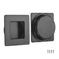 M METERXITY 2-Pack Recessed Finger Pulls, 2.75 Inch 304 Stainless Steel Sliding Closet Door Handles for Barn Door, Rectangular Flush Pulls Handles [Black] - color: Black