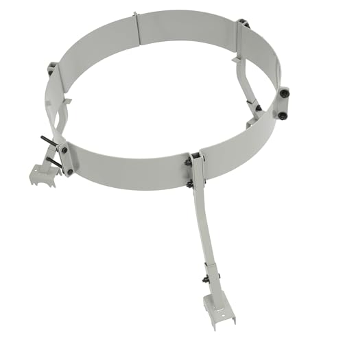 55 Gallon Livestock Feeder Tripod Barrel Band Leg Mounting Kit Drum | Deer Feeders Steel Tripod Only Band Barrel Stand System Powder Coated Gray