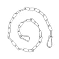 PATIKIL Gate Chain Lock, (31.5Inch, Silver) (1Pcs)304 Stainless Steel Hanging Chain Lock for Stall Barn/Cabinet/Fence/Hammock/Pet Cages - size: 31.5Inch