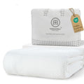 Threadmill Luxury 100% Cotton Queen Herringbone Blanket, Bright White | All-Season Thermal Blanket, Soft & Breathable, Cozy Moisture-Wicking, OEKO-TEX Certified, Machine Washable, 90x92 in - color: Bright White, size: Queen (90" x 92")