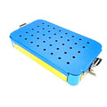 Instrument Sterilization Tray Box with Silicone mat 160mmX90mmX25mm Disinfection Sterilization ultrasonic Basket case ultrasonic Cleaning Washing Sterilization Trays opthalmic ENT