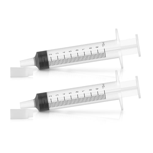 MaxiCare Oral Syringes with Cap 10ml – Disposable Liquid Dispenser Without Needle | Individually Wrapped Luer Slip Tip Dropper for Babies, Toddlers, Adults, and Pets (100 Pack) - size: 10 ml