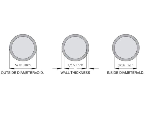 OCS Parts Silicone Hose Tubing | 3/16" ID x 5/16" OD | 5 Feet | High Temp, Food Grade Tubing for Brewing, Food, Beverage, Liquids and Gases, Air, Plumbing, Ponds, AC and HVAC - size: 3/16" ID x 5/16" OD, style: 5 Feet