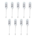 8 Second Basal Thermometer for Adults & Kids, Accurate & Safe, Pack of 9 | Fever Alarm and Memory Recall, Oral, Ovulation or Underarm Use - size: 9 Pack