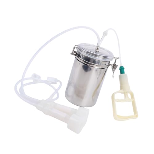 Manual Milking Machine, Goat Milking Machine Cow Hand Vacuum Pump Portable Milking Kit 2000ml Effort Saving Cow Milking Machine for Milk Plant Farm
