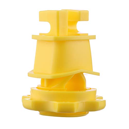 25-Pack Screw-Tight Electric Fence Round Post Insulator, Yellow | Wire Holding ·Two-Piece Design · Fits Round Posts · For Wire & Polywire - color: Yellow