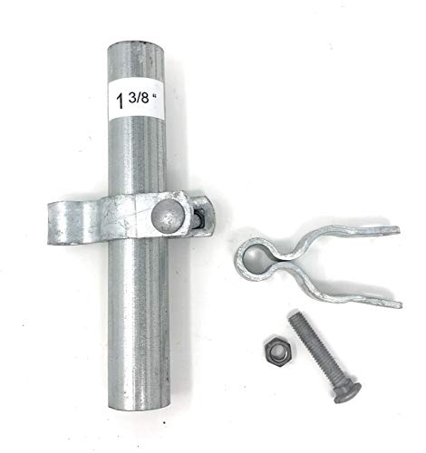 Pressed Steel Chain Link Fence Frame Hinge w/Bolt - (2 Sets Pack) (1-3/8") - size: 1-3/8 Inch