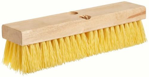 Weiler 44438 12" Block Size, 6 X 20 No. of Rows, Wood Block, Polypropylene Fill, Deck Scrub Brush, Natural (Pack of 12) - size: Polypropylene, style: Pack of 12