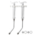 2 pcs Reusable Goats Syringe for Goat, 2 Drench Nozzle Adjustable Dosage Drench Gun Syringe for Sheep (Clear 20ML) - style: Clear