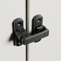 Height-Adjustable Flip Latch Lock 90/180 Degree Sliding/Swinging Door Lock Latch Bolt for Barn Garage Garden Fence Gate Shed Window Cabinet Patio Screen French Door Upgraded (Black) - color: Black