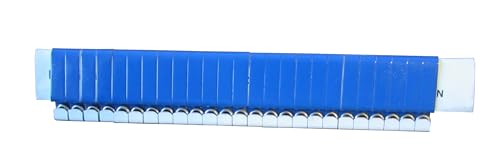 Zip Wing Bands Numbered - NOT Stamped Aluminum Chicken Pheasant Poultry Duck Wing Identification Tags (100, Blue) - color: Blue