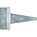 National Hardware Extra Heavy Duty T-Hinge, 6 in, Steel, Zinc Plated | Offset Screw Holes Prevent Wood Splitting; Supports Cabinet Doors and Gates Indoors or Out, Tight Pin