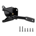 HOME MASTER HARDWARE Self Locking Gate Latch for Fence, 1 Pack, Black | Heavy Duty Wood Door Latch for Outdoor Farm, Garden, Chicken Coop, Yard Pool, Included Screws, Steel