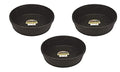 Little Giant 3 Pack of Corded Rubber Feed Pans, 3 Gallon Capacity Each, for Horses, Sheep, Goats, Alpacas, Llamas, and Other Livestock