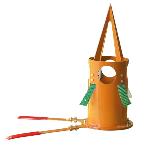 Bulk Bag Unloader for Animal Feed, Grain & Fertilizer | FIBC Big Bag Dispenser | Heavy-Duty, Portable Tool for Farm, Warehouse, Construction - color: Yellow