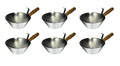Kraft Tool Co. PL804 Galvanized Steel Bucket Scoop with Wood Handle, 6-Pack