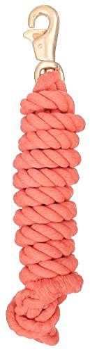 Tough 1 Braided Cotton Lead with Trigger Bull Snap - color: Orange