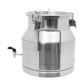 Stainless Steel Milk Can, 20 Liter Seamless Milk Jug Wine Pail Bucket with Spigot 5.28 Gallon Anti-Leak Liquid Storage Container Milk Pail with Sealed Lid Heavy Duty (20L with Spigot) - size: 20L with Spigot
