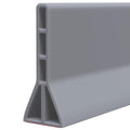 Raycity 3"H Shower Threshold Water Dam, Shower Water Guard, 67 Inch, Gray | Silicone Rubber Water Stopper for Walk in Shower, Water Barrier, Prevent Leaks, Suitable for Bathroom, Kitchen - color: Gray, style: 67 inch