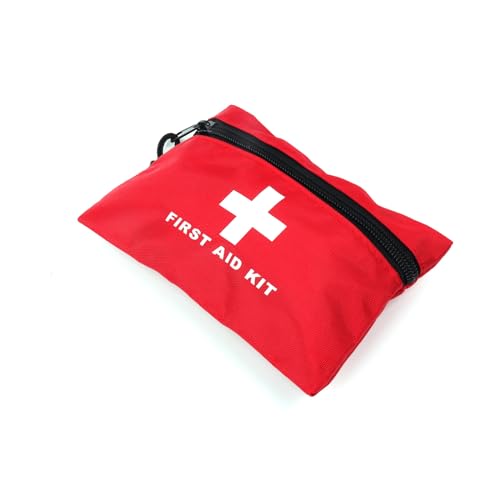 Red First Aid Bag Empty First Aid Kit Empty Waterproof First Aid Pouch Small Mini for First Aid Kits Pack Emergency Hiking Backpacking Camping Travel Car Cycling (Red, 6x4.3Inch) - color: Red, size: 5.9x4.3 Inch (Pack of 1)