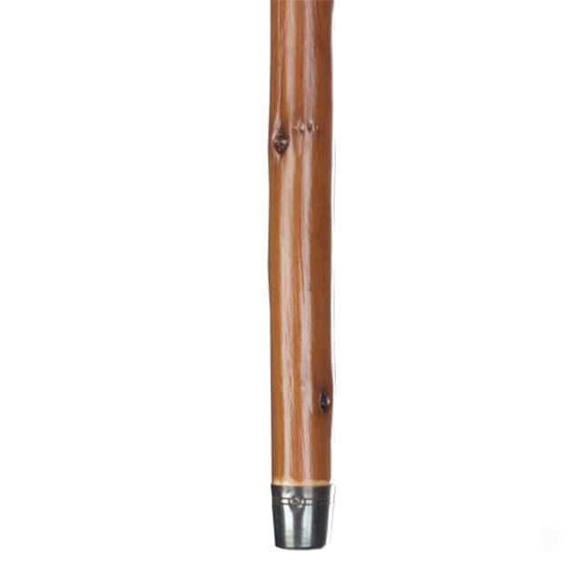 Premier 1 Sweet Chestnut Shepherd's Crook for Sheep & Goats, 54" | Made in Germany. Lacquered, brass tip, sculpted neck. Popular for dog trials. Neck opening 3.5". Lighter than oak or hickory.
