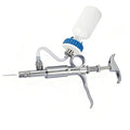 5ml Stainless Steel Livestock Syringe Adjustable Injection Gun with Needle | Multi-Use for Cattle Horse Sheep Pig & Poultry