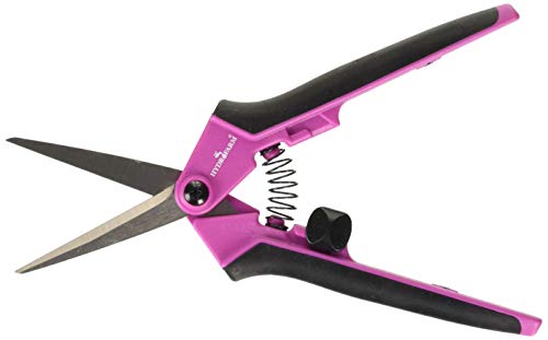 Hydrofarm HGPL400P Precision Pruner, Small, Pink - color: Pink, style: Straight Stainless Steel