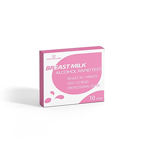 Natureland Test Strips for Alcohol Detection in Breast Milk, Accurate Result in 10 Seconds (10) - size: 10