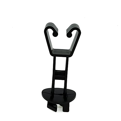 48 Pcs U Post Extended Electric Fence Insulators, Black | For Electric Fence Poly Wire, For Poly Rope