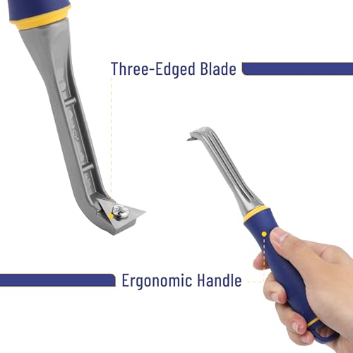 Bates- Carbide Scraper, 1 Inch, 2 Pack, Three-Edged Tungsten Steel Triangular Blade - size: 1 Inch 2 Pack