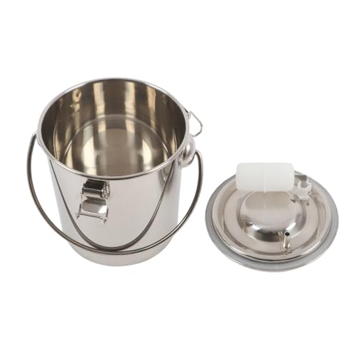 Plug-in 3L Pulsating Vacuum Pump Goat Milking Machine | with 304 Stainless Steel Milk Bucket, Simple Assembly, Uniform Pulsation Frequency, Convenient Cleaning