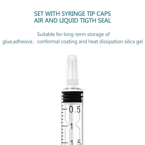 24 Pack 3ml Syringe with Cap and Luer Slip Tip, Sterile Syringe Individually Packaged for Labs, Liquid Measuring, Feeding Pets,Oil or Glue Applicator - style: C 3ml