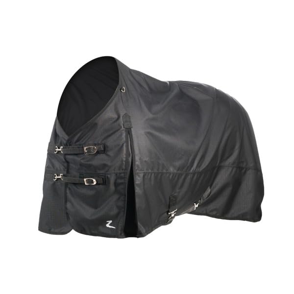 HORZE Nevada 1200D Waterproof Turnout Sheet - Black - Size: 57 - size: 56 in