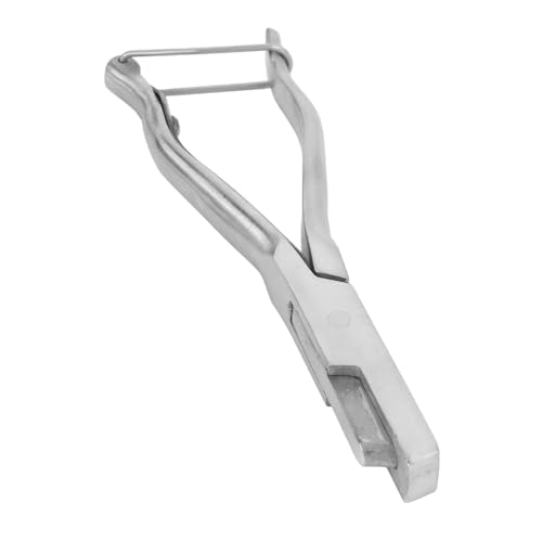 YOUTHINK Stainless Steel U Shape Ear Notcher Ear Tag Pincer Applicator Tool with Ergonomic Handle for Farm Goats Cattle Sheep Livestock Management