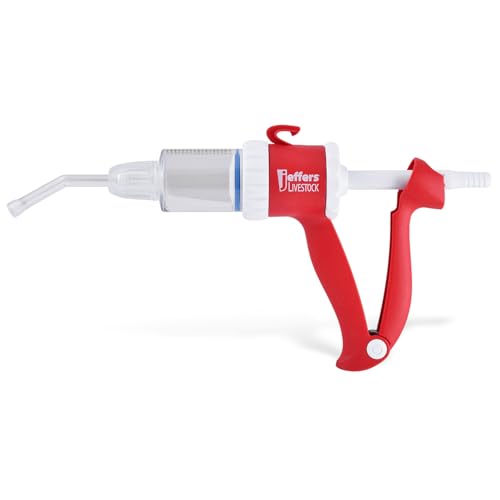 Jeffers Livestock Pour-On Applicator Gun, 70 mL Capacity | 2 mL Increments