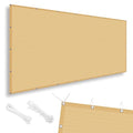 SUNNY GUARD 90% Sun Shade Cloth 6'x8' Shade Cover Tarp, Sand | Sun Shade Screen Fabric Shade Cover Tarp with Grommets for Pergola, Backyard & Garden, Durable HDPE, Custom Sizes - color: Sand, size: 0 6'×0 8'