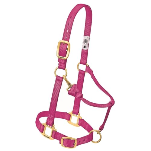 Weaver Leather Original Adjustable Nylon Horse Halter, Weanling/Pony, Purple