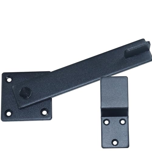 [Upgraded] 2 Pack Heavy Duty Flip Fence Gate Latch Lock Set | with Screwdriver for Wooden Fence Sliding Door Farm Garden Yard Orchard Ranch Carports Barn Door Lock - color: A08 2 Pack Heavy Duty Flip Fence Gate Latch Lock