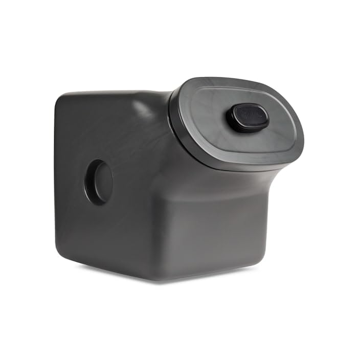 Reddy by Petco Black Airtight Food Storage Container for Dogs Large 50 lbs. - size: Large