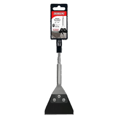 Diablo SDS-Max Floor Scraper with Steel Body - 5" Size, 11" Length | For Demoing Linoleum, Laminate, and Carpet Flooring - DMAPLCH2060