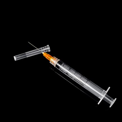 Gesanghua 100 Pack 2.5ml with 25 Gauge 1 Inch Luer Lock syring | Individually Wrapped - style: 2.5ML