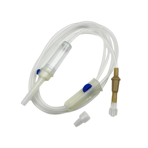 (12PCS/Box) IV Extension Set,67" I.V Tubing,Sterile Individual Packaging,for Lab and Pets Veterinary (Screw Mouth) - color: Screw Mouth