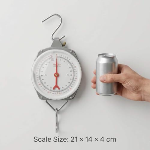 QWORK Precision Hanging Scale, 110lbs / 50kg Capacity, Dual Unit, Heavy Duty