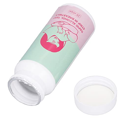 Breastmilk Alcohol Test Strips, 25pcs Breastmilk Test Strips Accurate Fast Breastmilk Detect Strips with Bottle for Mother
