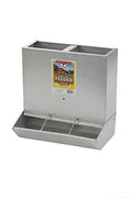 Little Giant® Piglet Feeder | 3-Hole Feeder | Galvanized Baby Pig Feeder