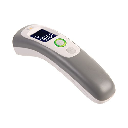 HealthSmart Digital Temporal Thermometer with No Contact Infrared Technology, Babies, Children or Adults, Test Temperature of Objects or Air with Alarm and Memory Function, FSA & HSA Eligible - style: Forehead
