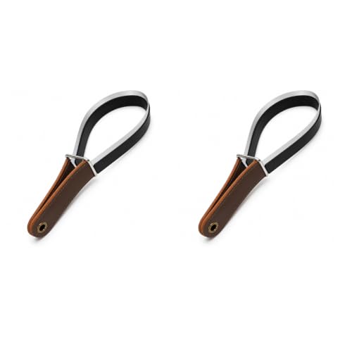 Metal Shedding Blade, Dual-Sided Shedding Blade Horse Hair Brush（2Pcs） | Versatile For Horses,Cattlem,sheep,Large Dogs,ComfortableNon-Slip PU Handle - size: 2 pcs